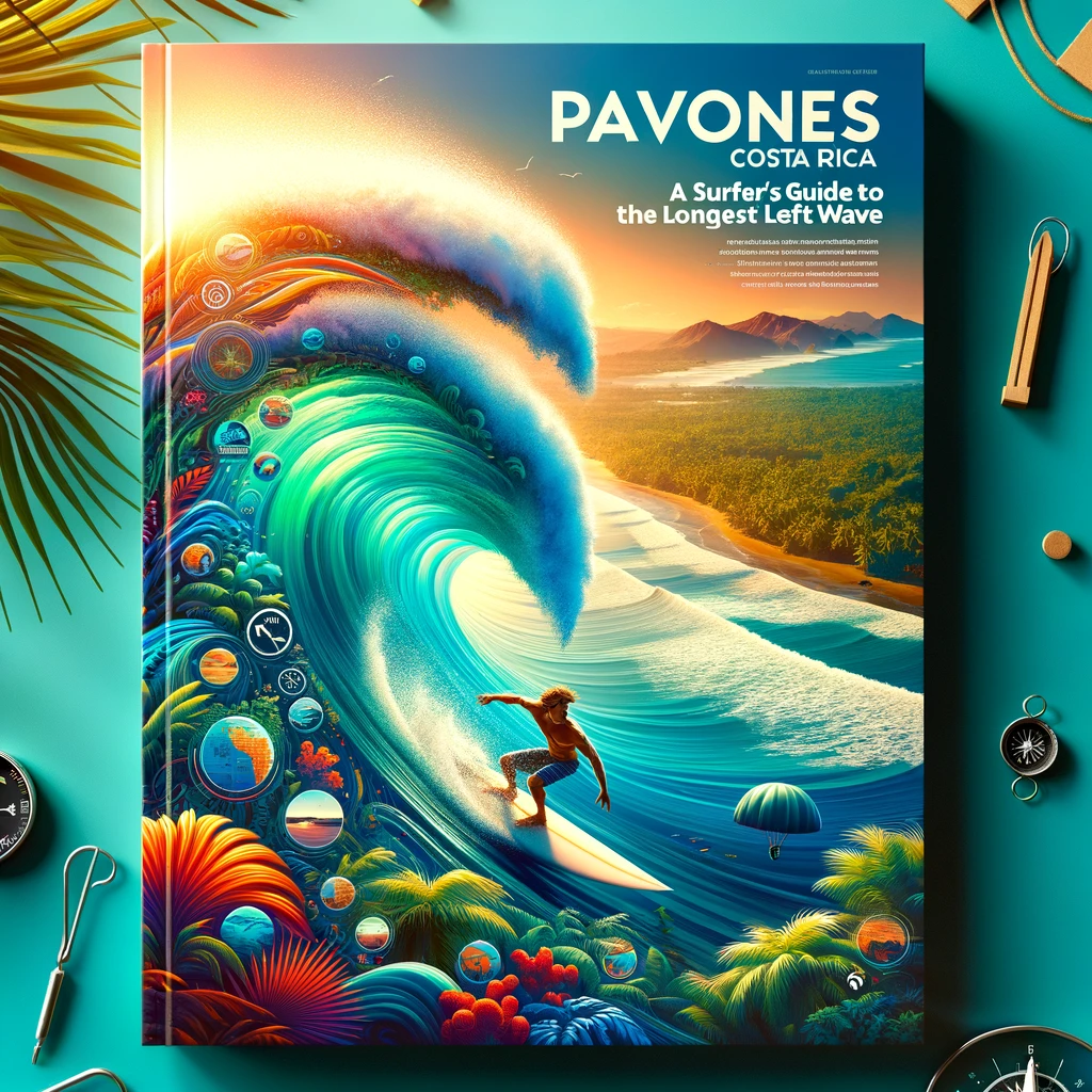 DALL·E 2024-02-17 09.36.08 - Design a vibrant and engaging cover image for a surfer's guide titled 'Pavones, Costa Rica_ A Surfer's Guide to the Longest Left Wave'. The image shou