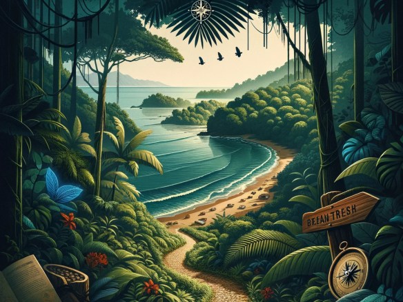 DALL·E 2024-02-17 09.59.56 - Craft an evocative cover image for a travel guide titled 'Pavones Off the Beaten Path_ Discovering Costa Rica’s Hidden Gems'. This image should highli