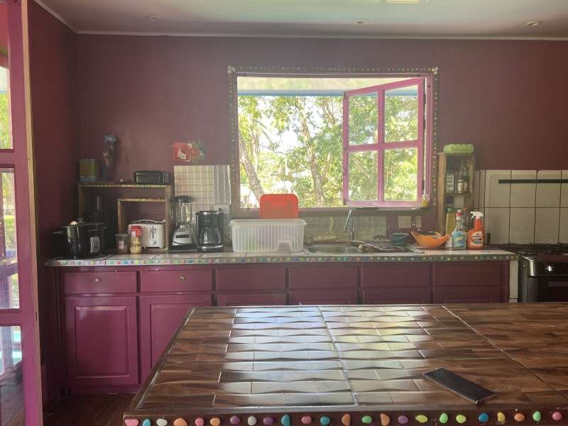 Beachfront home and cabins in Zancudo