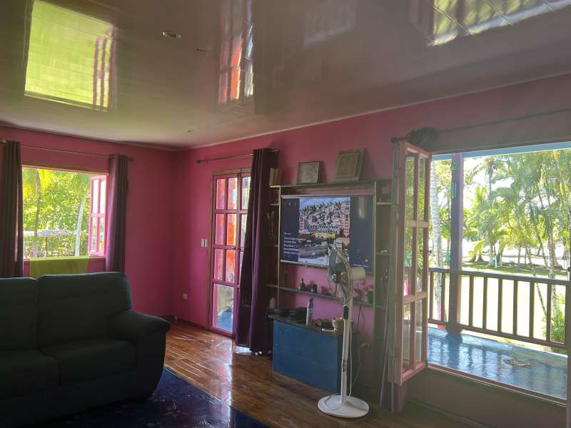 Beachfront home and cabins in Zancudo