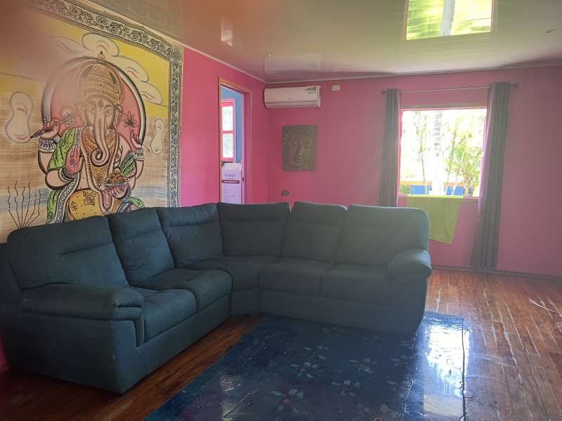 Beachfront home and cabins in Zancudo