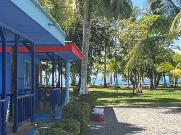 Beachfront home and cabins in Zancudo