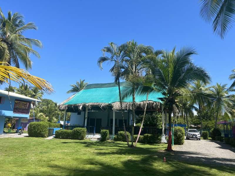 Beachfront home and cabins in Zancudo