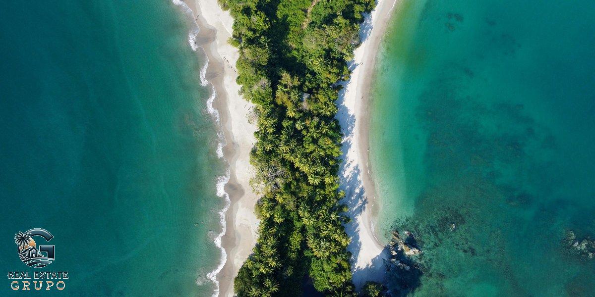 Manuel Antonio Beach aerial - verify property costa rica